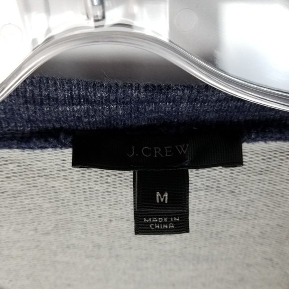 J.CREW Black Label V-neck Sweatshirt Top Split Sides Long Sleeves Women's size M - Picture 3 of 4